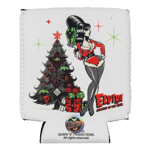 Elvira Retro Xmas Tree 12 oz Can Cooler