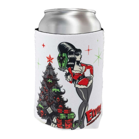 Elvira Retro Xmas Tree 12 oz Can Cooler