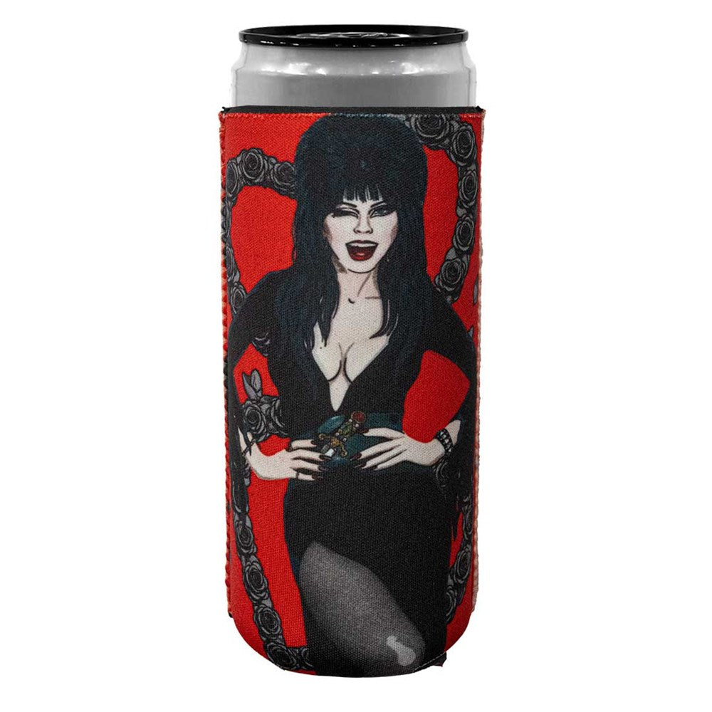 Elvira Black Heart Love Slim Can Cooler