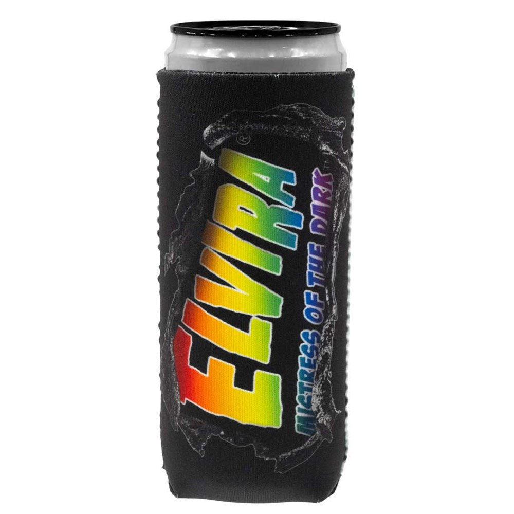 Elvira Chest Burst Rainbow Slim Can Cooler