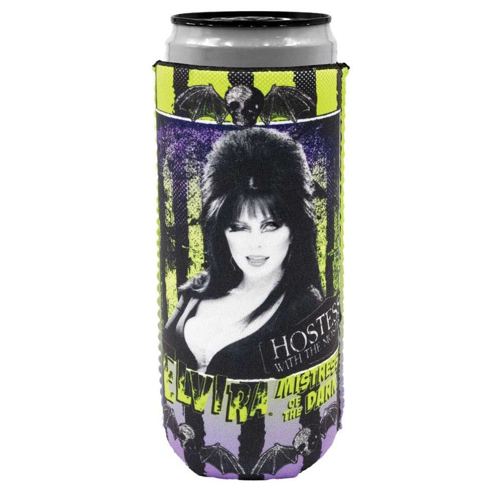 Elvira Beetle Portrait Slim Can Cooler