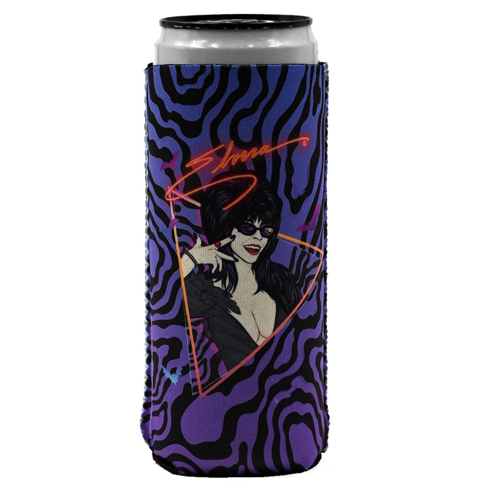 Elvira New Wave Bats Slim Can Cooler