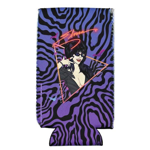 Elvira New Wave Bats Slim Can Cooler