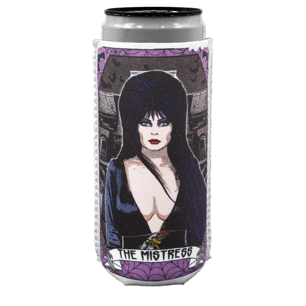 Elvira Tarot Mistress Familiar Slim Can Cooler
