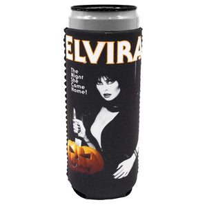 Elvira Haddonfield Halloween Slim Can Cooler