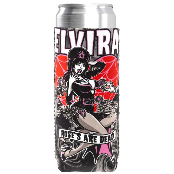 Elvira Roses Are Dead Slim Can Cooler