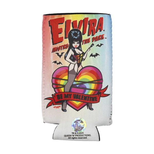 Elvira Be My Valentine Rainbow Slim Can Cooler