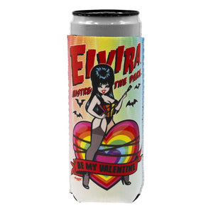 Elvira Be My Valentine Rainbow Slim Can Cooler