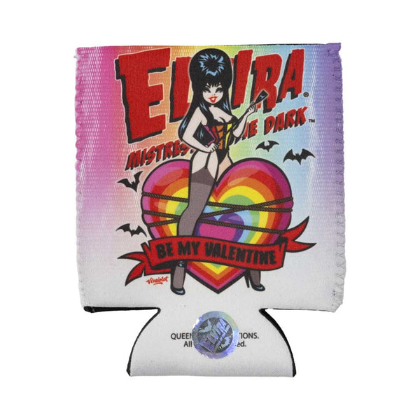 Elvira Be My Valentine Rainbow 12oz Can Cooler