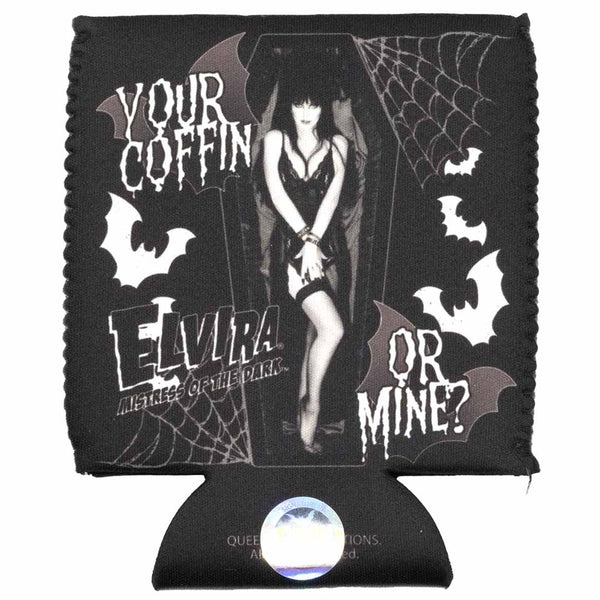 Elvira Your Coffin Or Mine 12oz Can Cooler