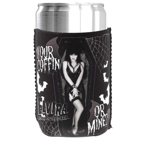 Elvira Your Coffin Or Mine 12oz Can Cooler