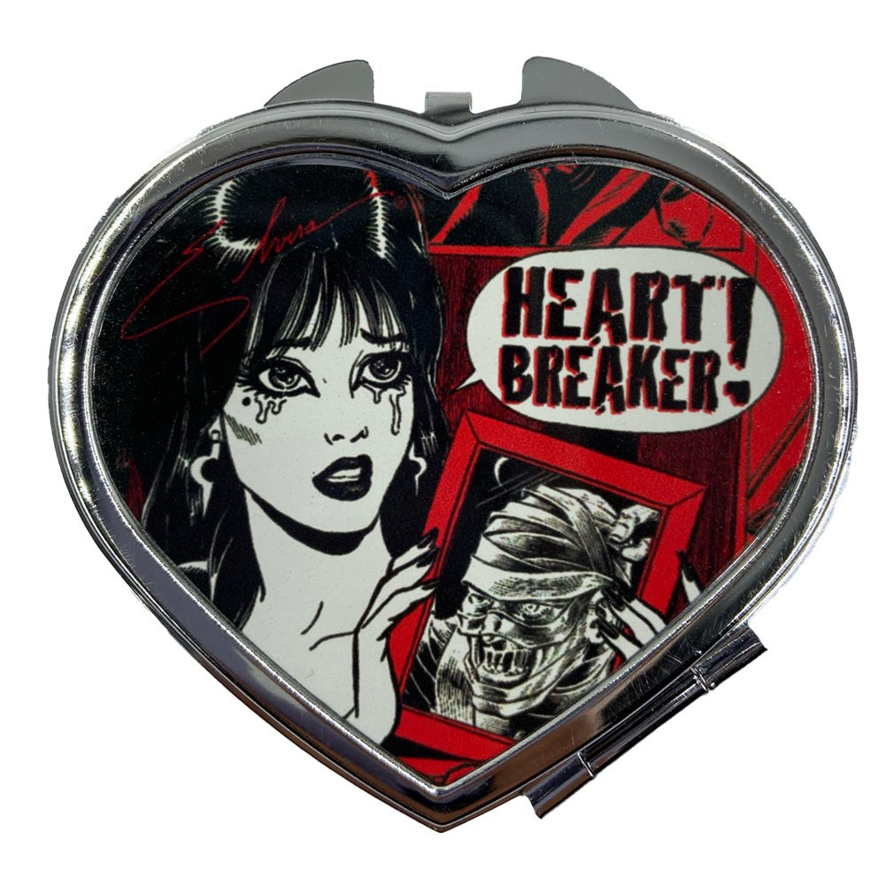 Elvira Heartbreaker Heart Comic Compact Mirror