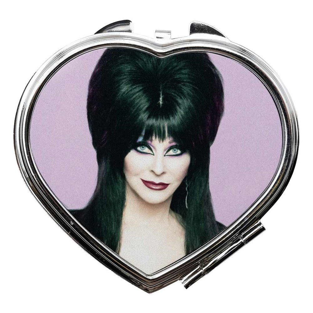 Elvira Heart Pink Smile Heart Compact Mirror