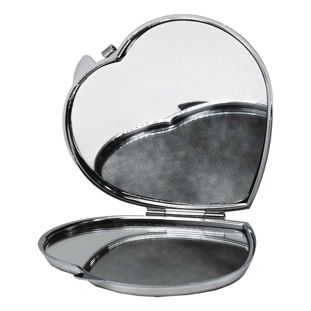 Elvira Heart Pink Smile Heart Compact Mirror