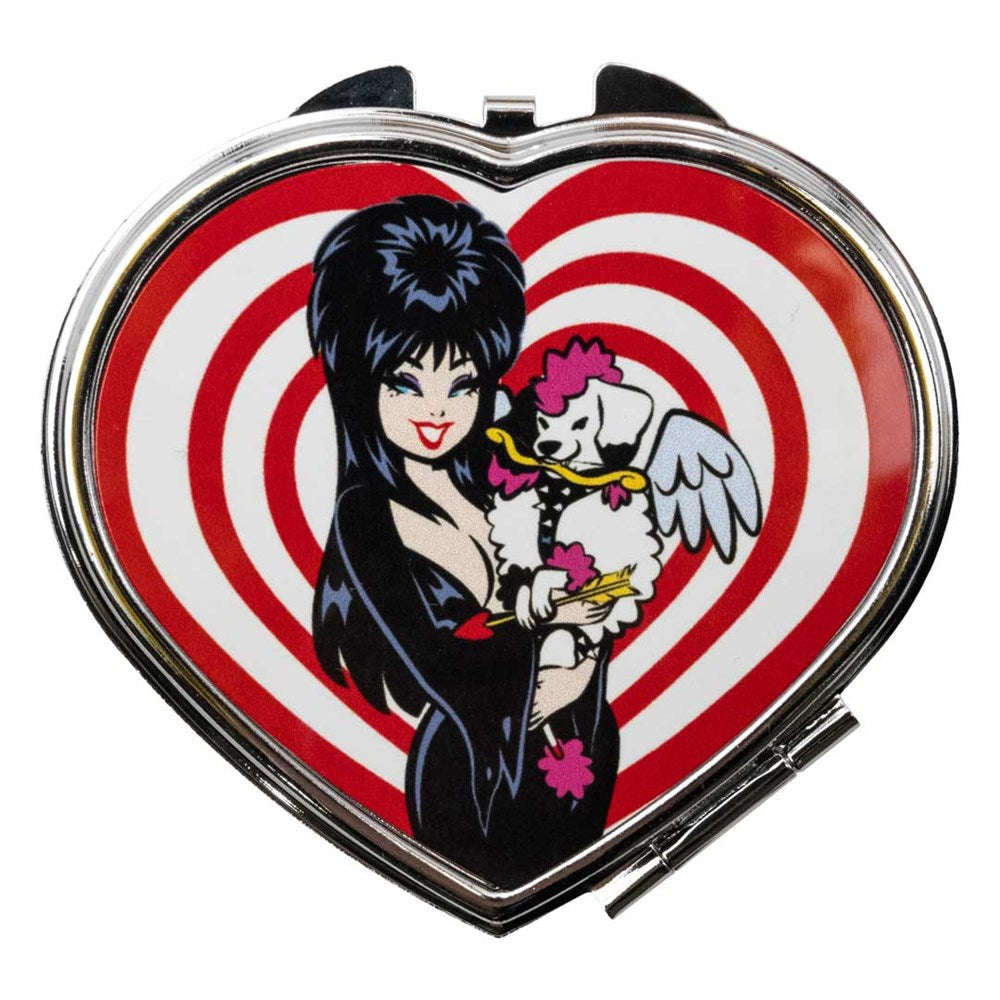 Elvira Viva Gonk Cherub Heart Compact Mirror