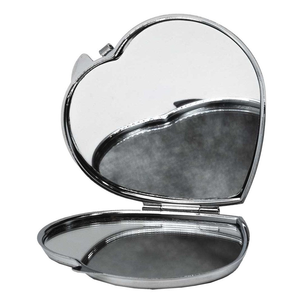 Elvira Vintage Witch Cauldron Heart Compact Mirror