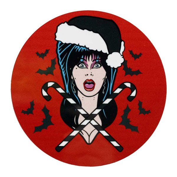 Elvira Sleigh All Day Round Red Coaster