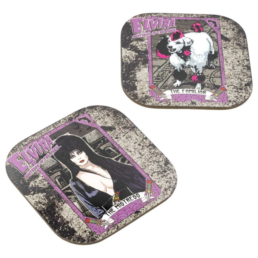 Elvira Tarot Coaster Set Of 2