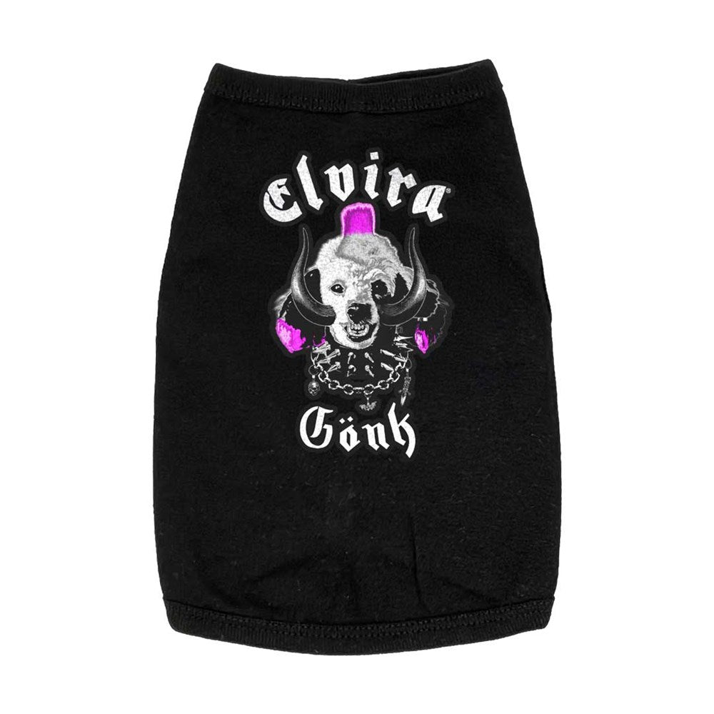 Elvira Snaggletooth Gonk Dog Tee