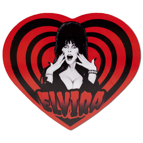 Elvira Hypno Heart Red Sticker