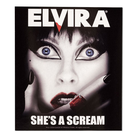 Elvira She's A Scream Sticker
