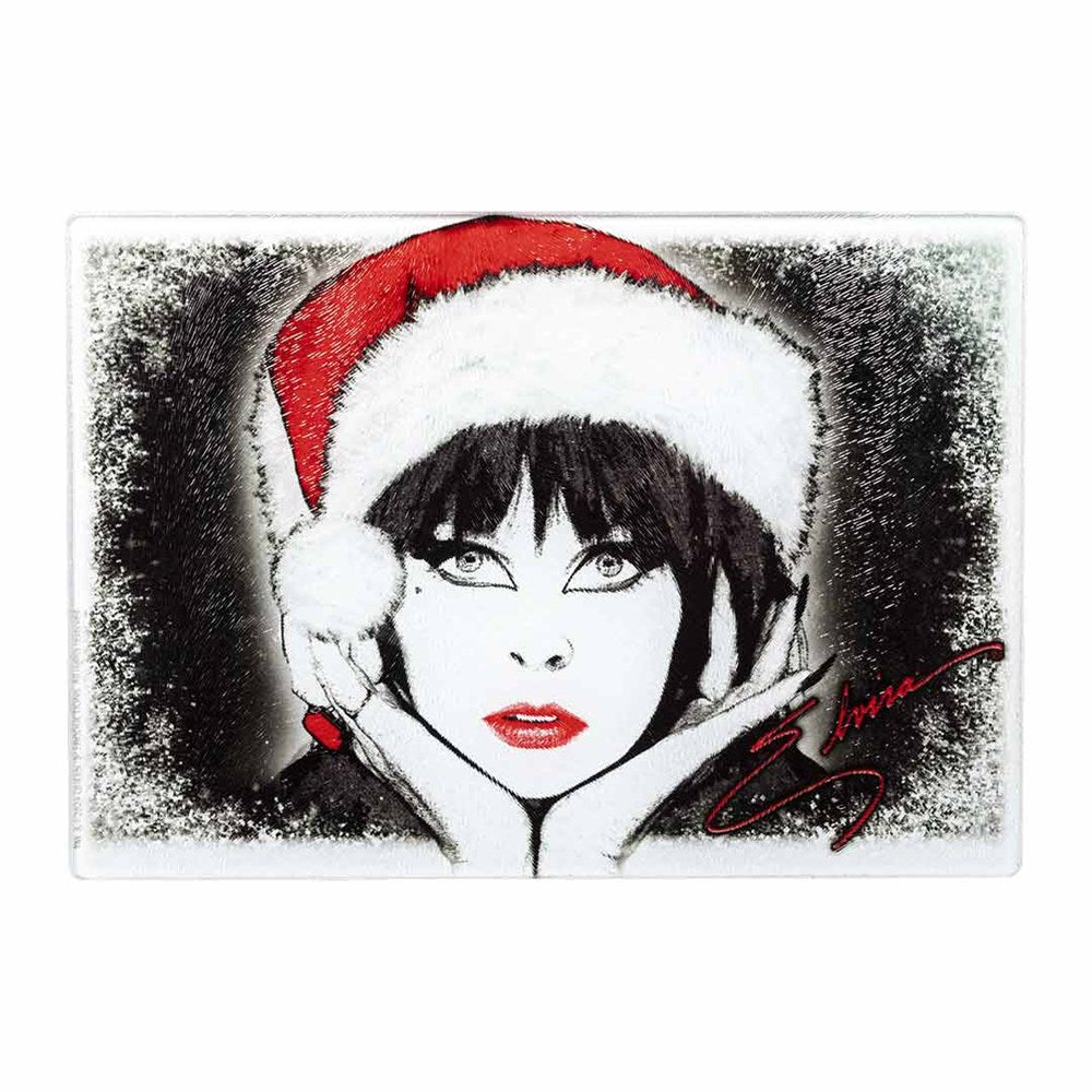 Elvira Santa Face Signature Cutting Board