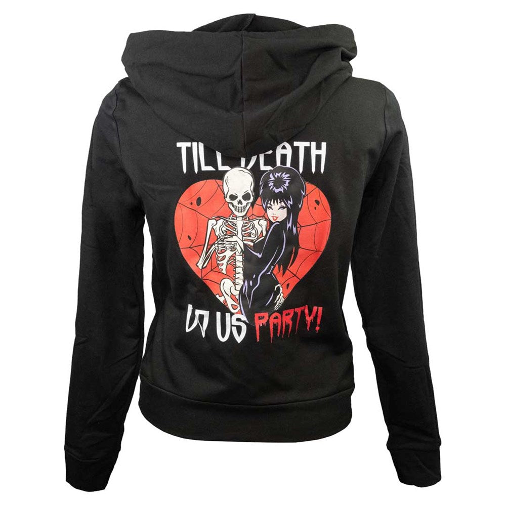 Elvira Viva Til Death Womens Zip Up Hoodie