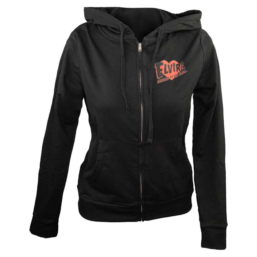 Elvira Viva Til Death Womens Zip Up Hoodie
