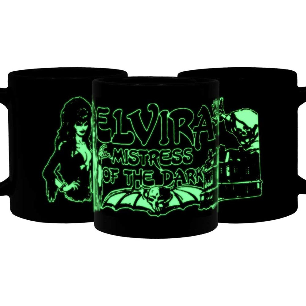 Elvira GLOW Retro Haunt Mug 11oz