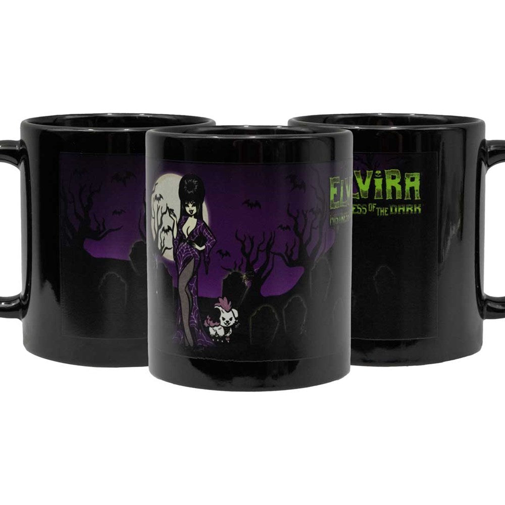 Elvira GLOW Viva Cemetery Mug 11oz