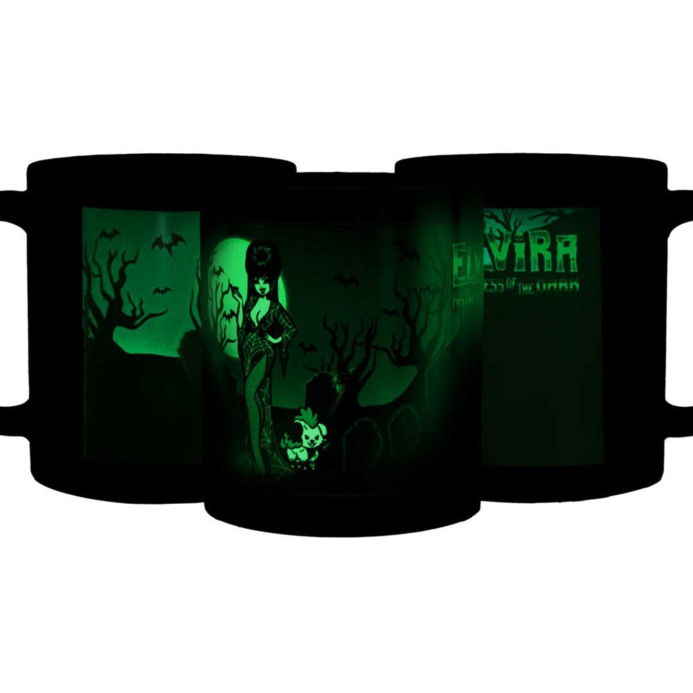 Elvira GLOW Viva Cemetery Mug 11oz
