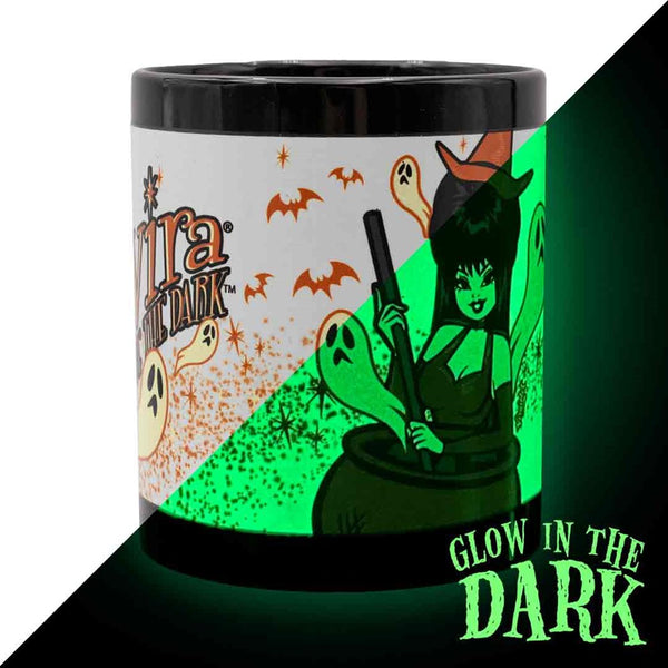 Elvira GLOW Vintage Witch Mug 11oz