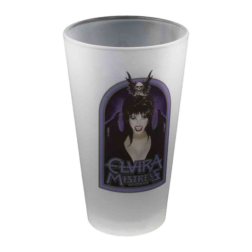 Elvira Princess Of Darkness Frosted Pint Glass