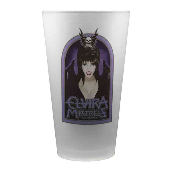Elvira Princess Of Darkness Frosted Pint Glass
