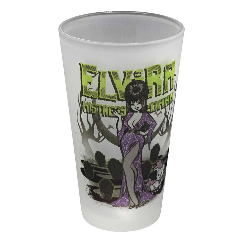 Elvira Viva Cemetery Frosted Pint Glass