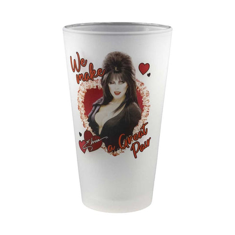 Elvira Make A Great Pair Frosted Pint Glass