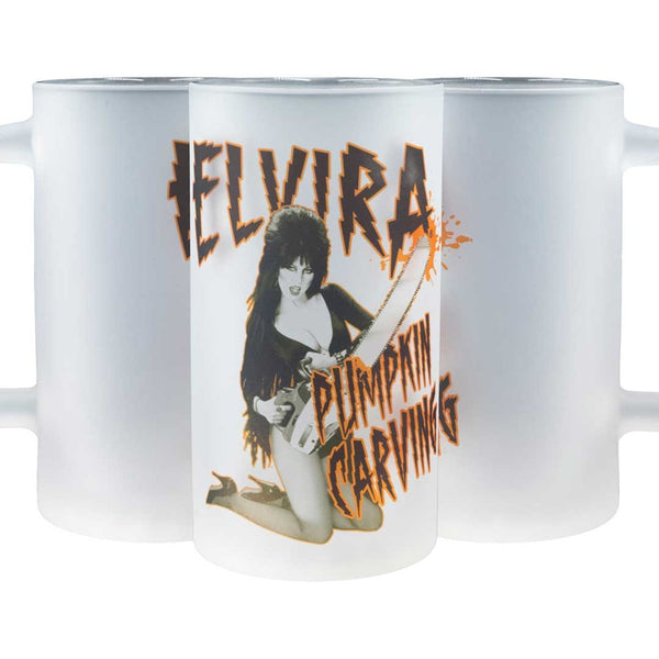 Elvira Pumpkin Carving Stein Mug