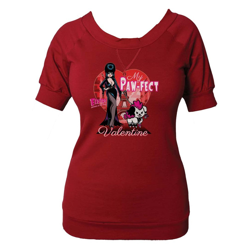 Elvira Pawfect Valentine Shoulder Tee