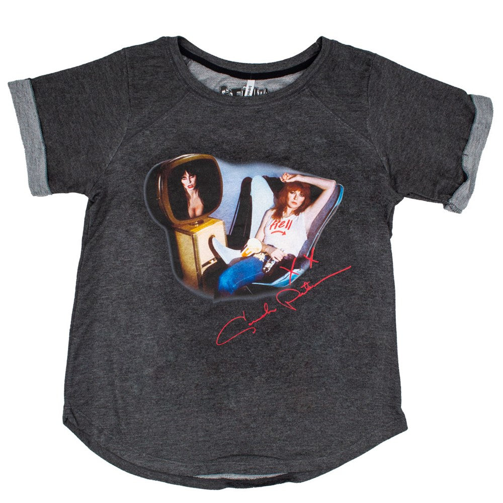 Cassandra Peterson TV Charcoal SlouchTee