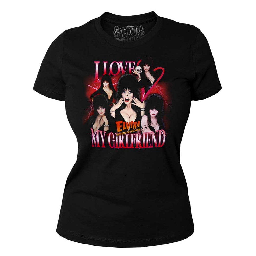 Elvira Love My Girlfriend Womens Tee