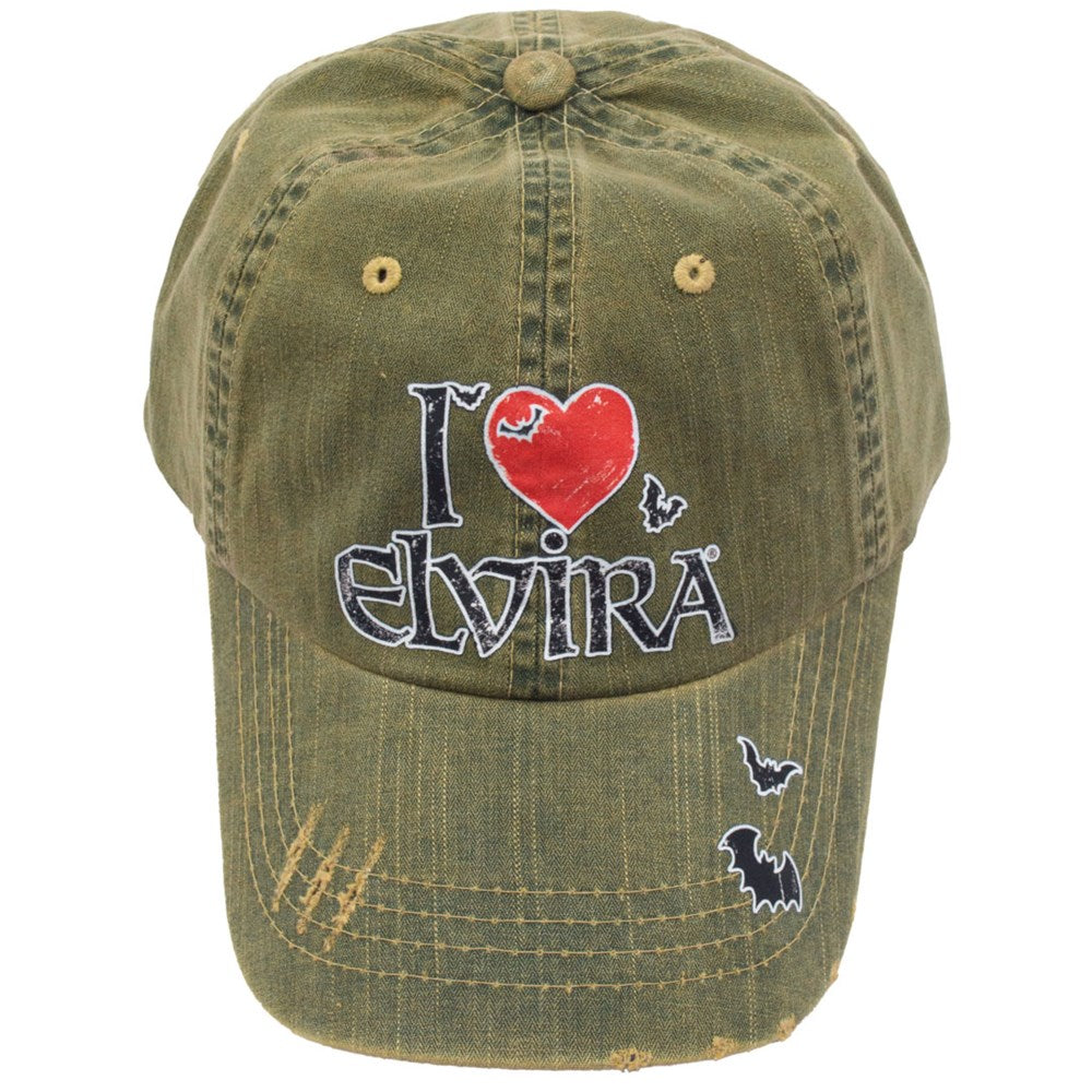 Elvira I Heart Distressed Herringbone Hat