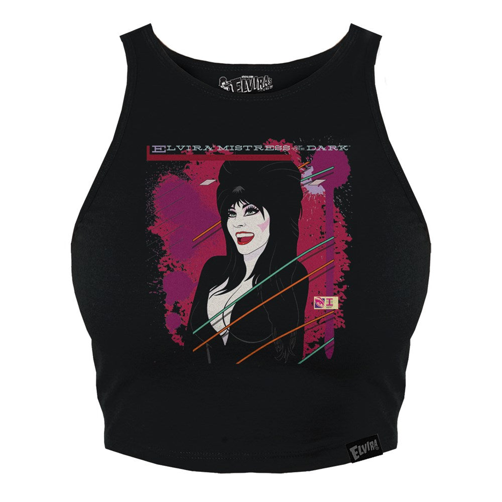 Elvira 80's Rio Halter Crop Tank