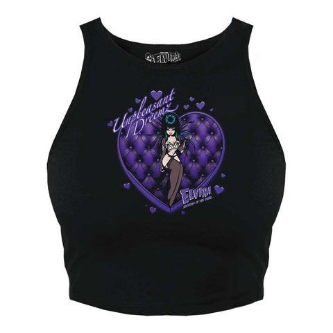 Elvira Unpleasant Dreamz Heart Halter Crop Top