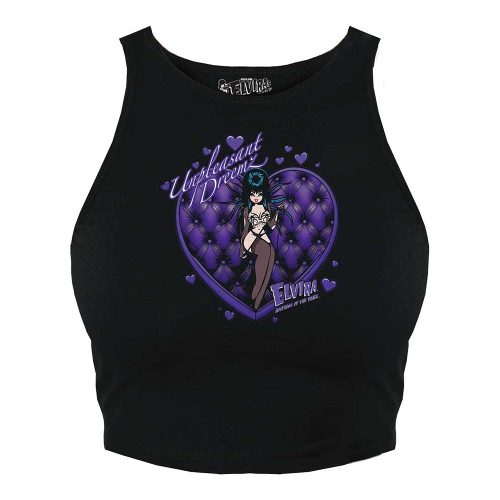 Elvira Unpleasant Dreamz Heart Halter Crop Top