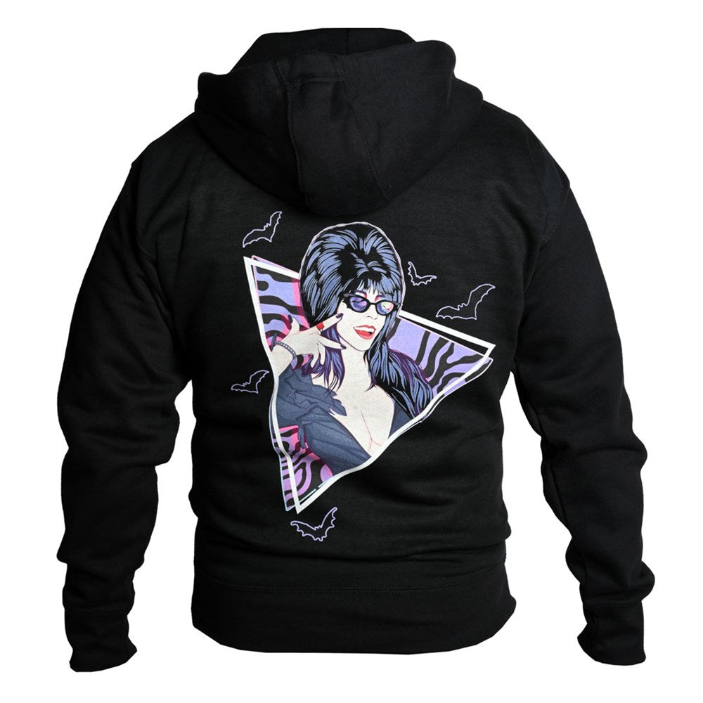 Elvira New Wave Bats Mens Hoodie