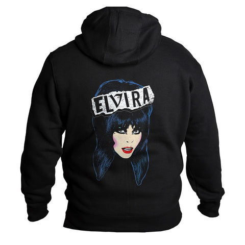 Elvira Punk Pop Art Mens Hoodie