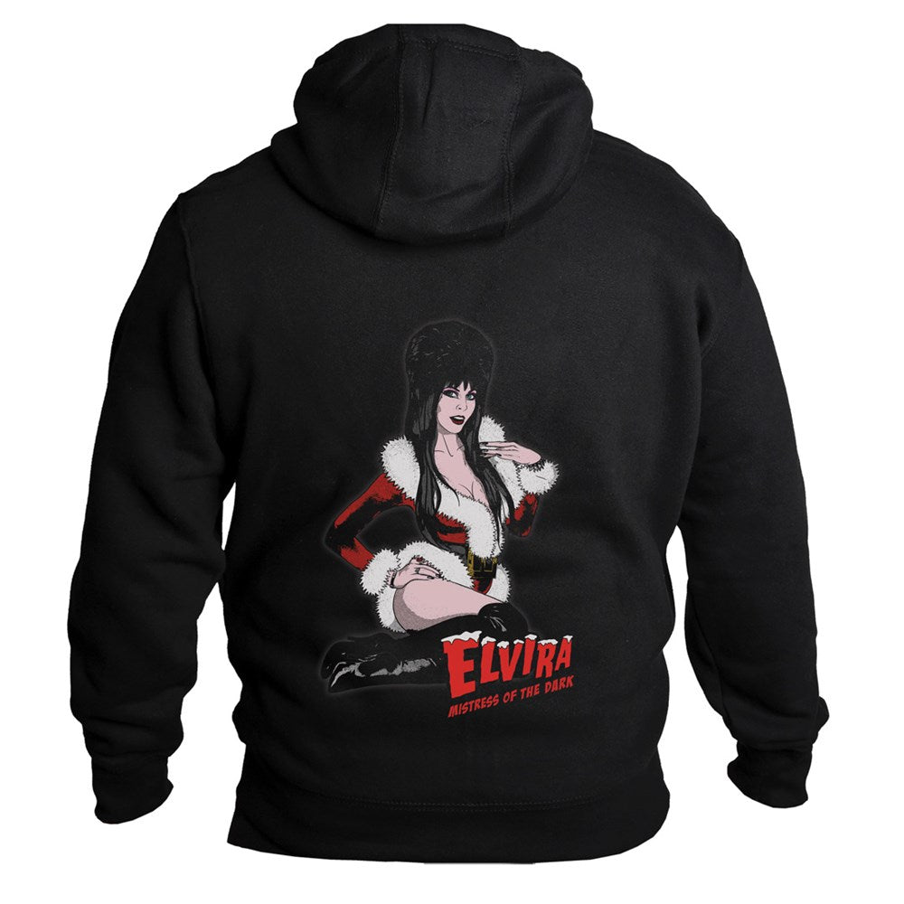 Elvira Santa Suit Art Mens Hoodie