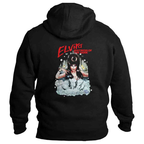 Elvira Nightmare Bath Mens Hoodie