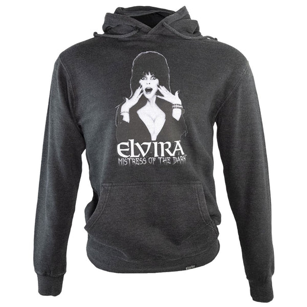 Elvira Hostess Pullover Hoodie Grey