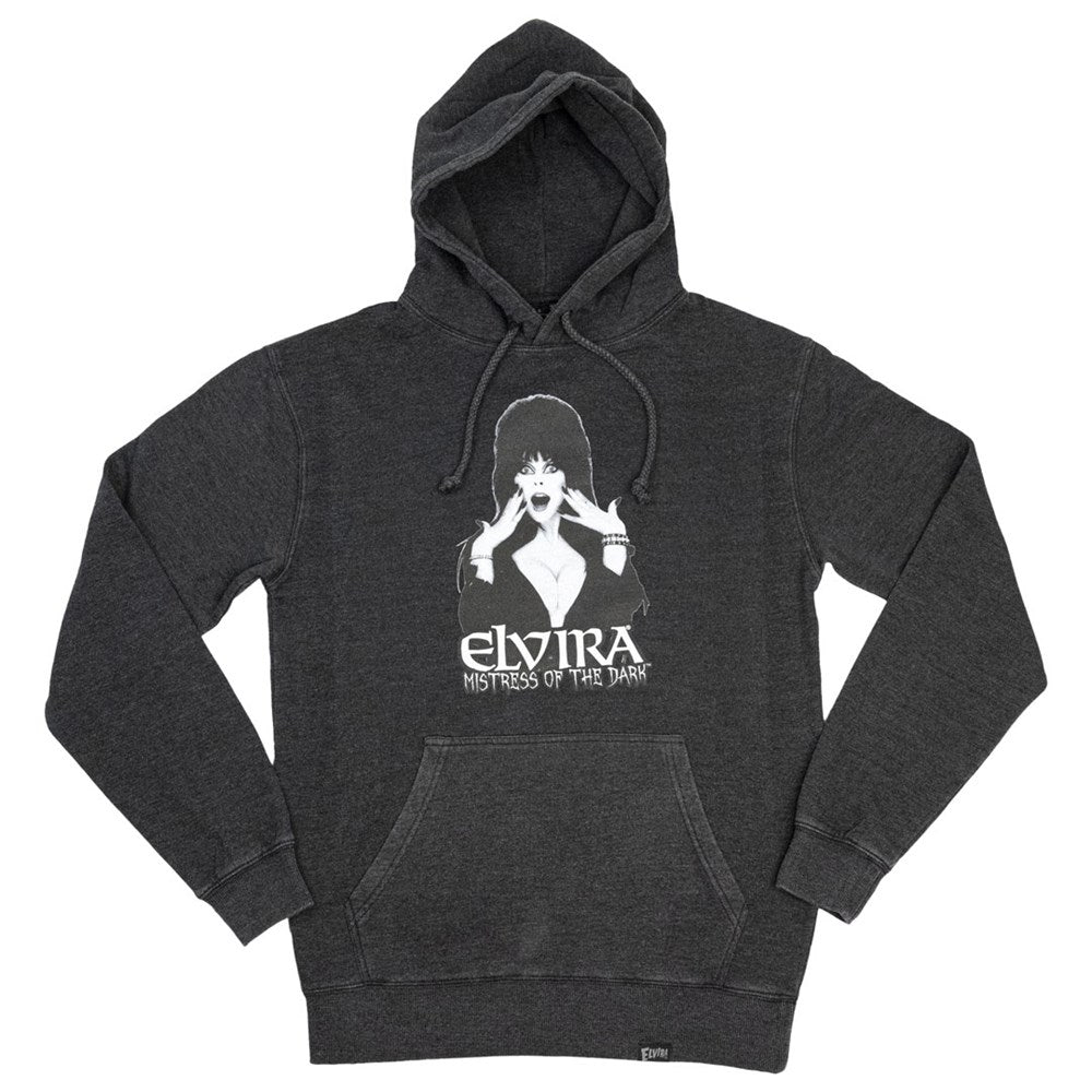 Elvira Hostess Pullover Hoodie Grey